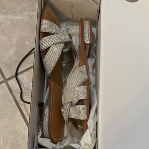 Elegant Silver Women's Sandals